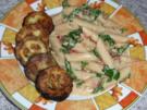 Pasta: Penne mit Paprika-Peperoni-Rucolasoße - Rezept
