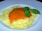 Spaghetti mit kalter Tomatensauce - Rezept