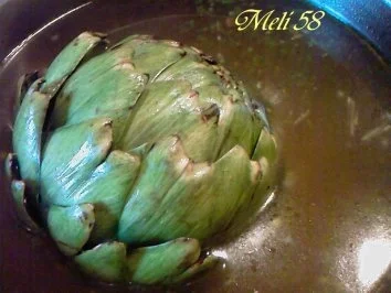 Rezept: Vorspeisen: Artischocken mit Knoblauchdip Bild Nr. 2 Vorspeisen: Artischocken mit Knoblauchdip - Rezept - Bild Nr. 2