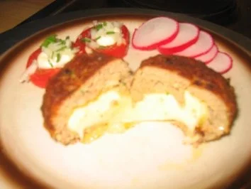 Rezept: Fleisch: Versteckter Babybel :-)))) Fleisch: Versteckter Babybel :-)))) - Rezept