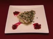 Wolfsbarsch mit Kapern-Petersilien-Kruste auf Parmesan-Kartoffelstampf (Jo Weil) - Rezept