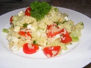 Couscoussalat mit Schafskäse - Rezept