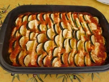 Schafskäse-Zucchini-Gratin - Rezept