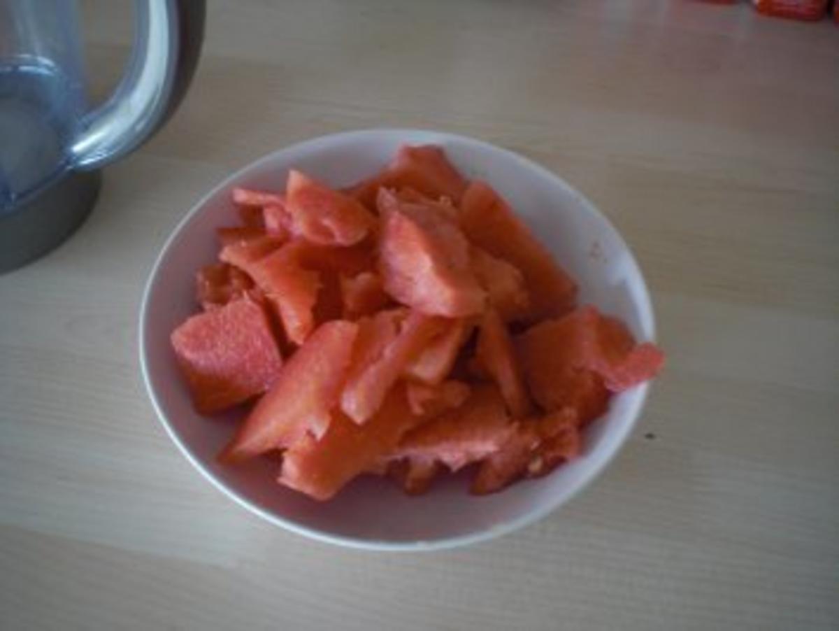 Wassermelonen-Rosen-Smoothie mit Chili - Rezept - Bild Nr. 2
