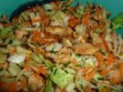 Salat mit gebratenen Hähnchenstreifen - Rezept