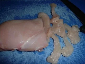 Rezept: Gebratene Hähnchenstreifen Bild Nr. 2 Gebratene Hähnchenstreifen - Rezept - Bild Nr. 2