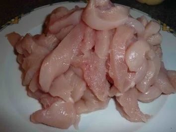 Rezept: Gebratene Hähnchenstreifen Bild Nr. 3 Gebratene Hähnchenstreifen - Rezept - Bild Nr. 3