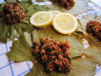 Gefüllte Weinblätter ... - Rezept