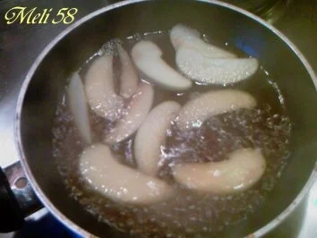 Rezept: Desserts: Eierlikör-Pudding mit karamellisierten Walnüssen und Apfelspalten Bild Nr. 3 Desserts: Eierlikör-Pudding mit karamellisierten Walnüssen und Apfelspalten - Rezept - Bild Nr. 3