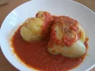 Vegetarisch: Gefüllte Paprikaschoten mit Tomatensauce - Rezept
