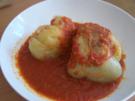 Vegetarisch: Gefüllte Paprikaschoten mit Tomatensauce - Rezept
