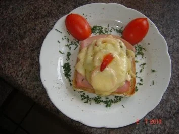 Snack : Schnitzel auf Toast - Rezept