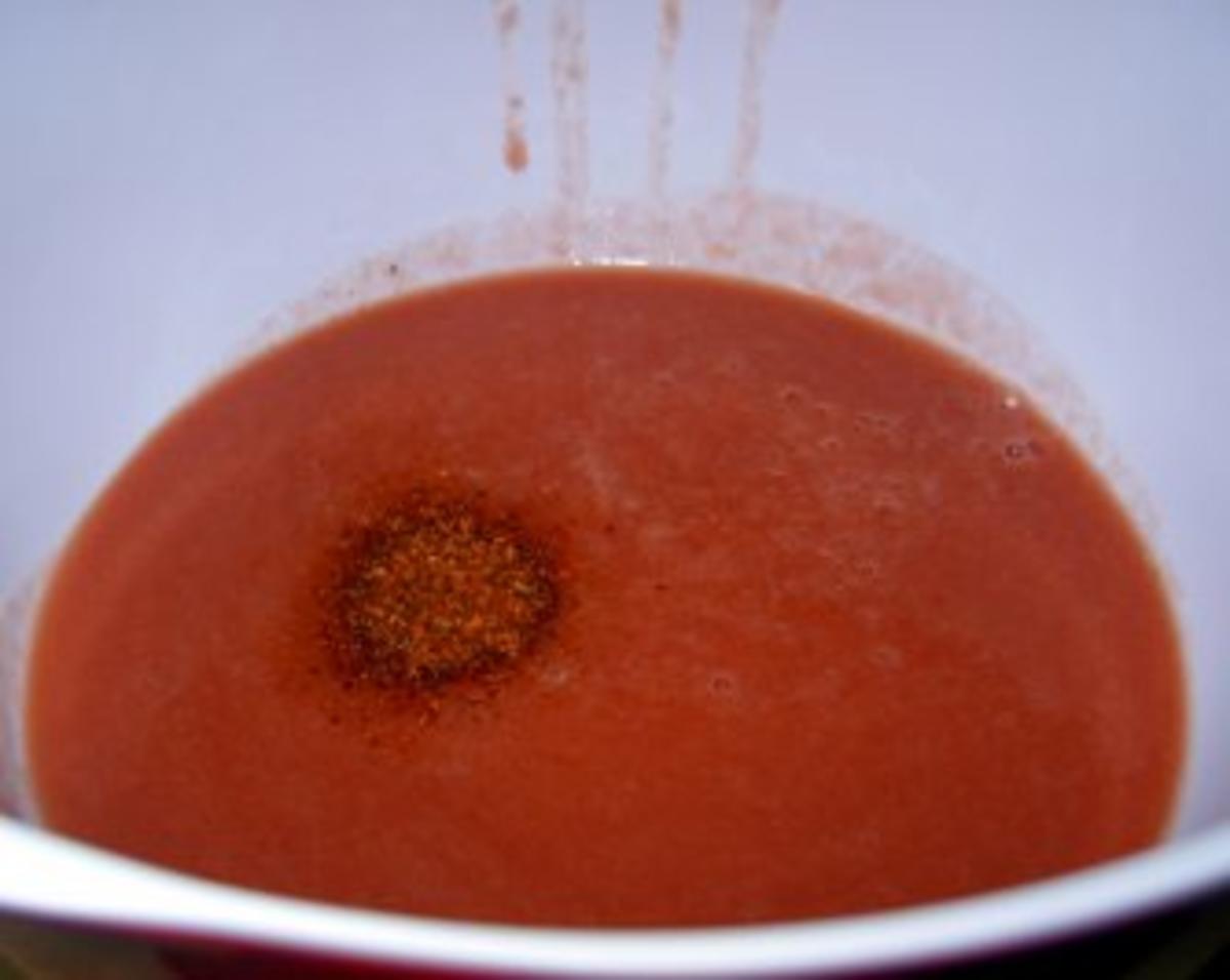 Kaltes Tomaten-Erdbeersüppchen - Rezept - Bild Nr. 7