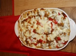 Rezept: Nudel-Mozerella-Auflauf Nudel-Mozerella-Auflauf - Rezept