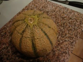 Rezept: Cantaloupemelone mit Serrano Schinken Bild Nr. 2 Cantaloupemelone mit Serrano Schinken - Rezept - Bild Nr. 2