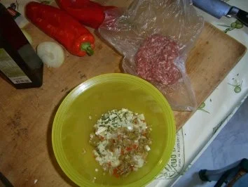 Kräuter-Olivenhackbällchen - Gemüsepfanne - Rezept - Bild Nr. 4