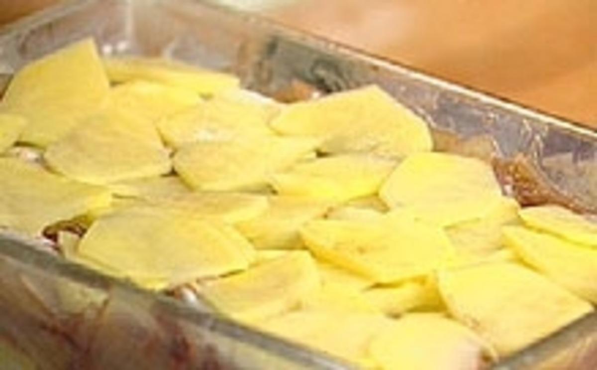Lyoner Kartoffelgratin - Rezept