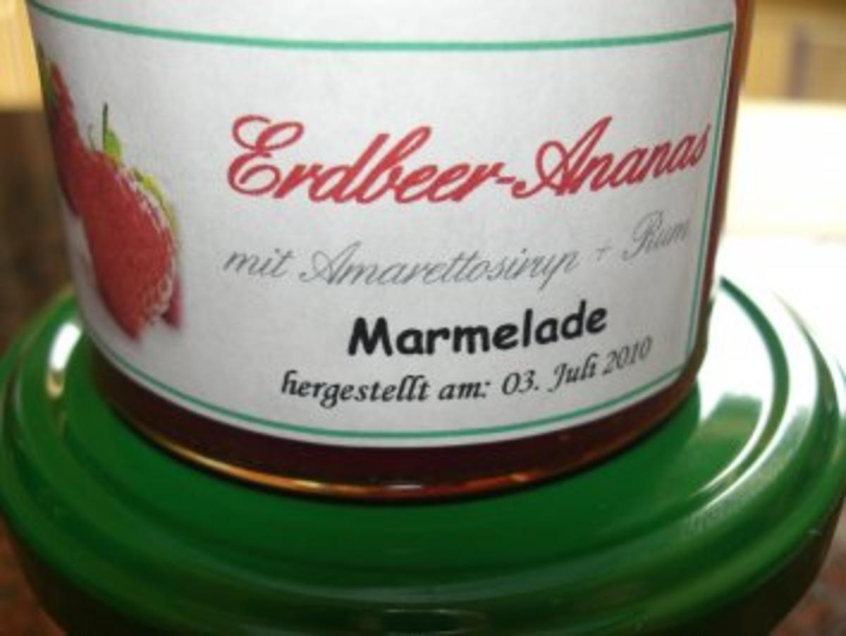 M+G:  ERDBEER - ANANAS - MARMELADE - Rezept