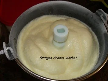 Rezept: Eis: ANANAS - SORBET Bild Nr. 6 Eis: ANANAS - SORBET - Rezept - Bild Nr. 6