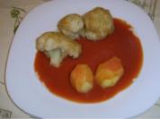 Bierteigblumenkohl an Tomatensauce - Rezept