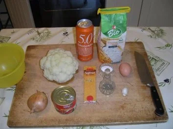 Rezept: Bierteigblumenkohl an Tomatensauce Bild Nr. 3 Bierteigblumenkohl an Tomatensauce - Rezept - Bild Nr. 3