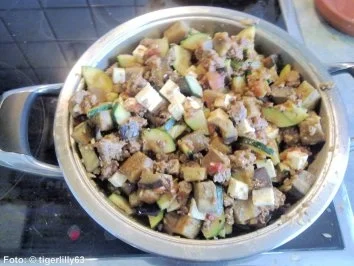 Rezept: Hackfleisch-Gemüse-Pfanne Hackfleisch-Gemüse-Pfanne - Rezept