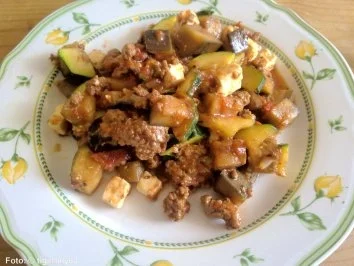 Rezept: Hackfleisch-Gemüse-Pfanne Bild Nr. 2 Hackfleisch-Gemüse-Pfanne - Rezept - Bild Nr. 2