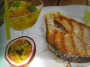 Lachssteaks mit Mango-Salat - Rezept