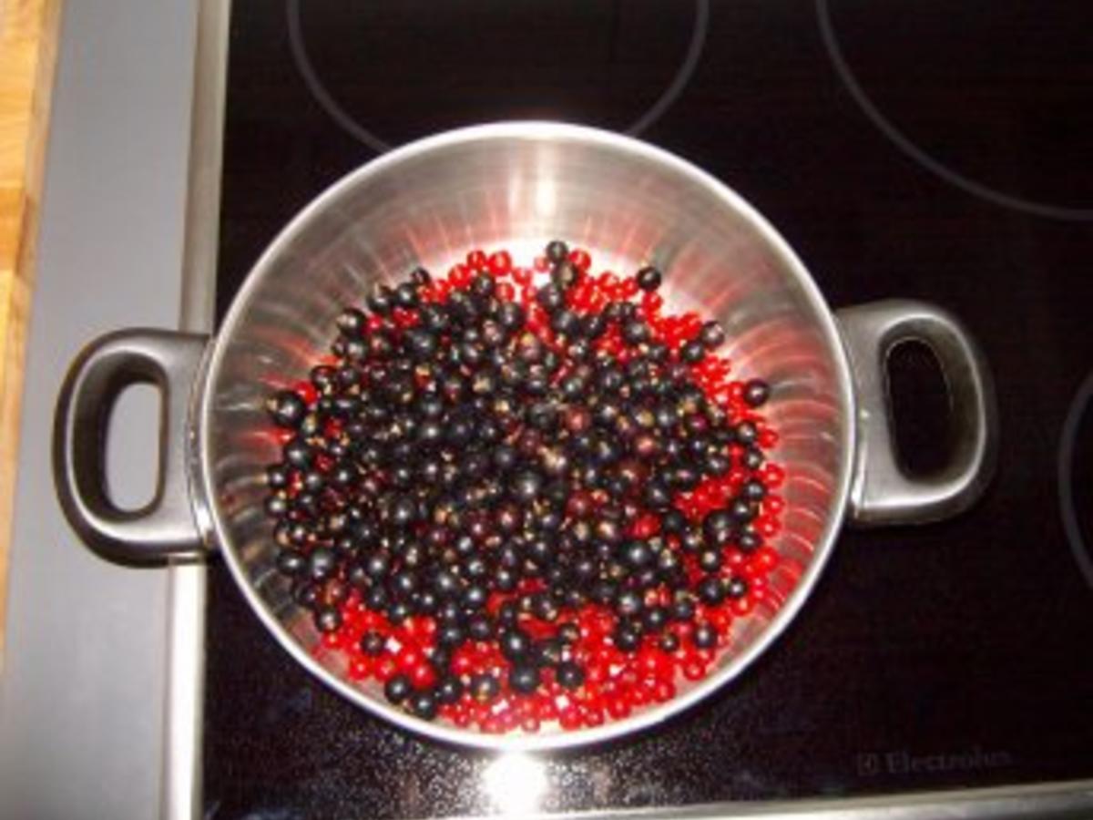 Rot-Schwarze Johannisbeermarmelade - Rezept