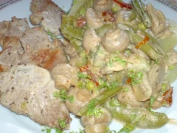 Rezept: Schweinefilet zu Champignon-Gulasch mit Zuckerschoten Bild Nr. 19 Schweinefilet zu Champignon-Gulasch mit Zuckerschoten - Rezept - Bild Nr. 19
