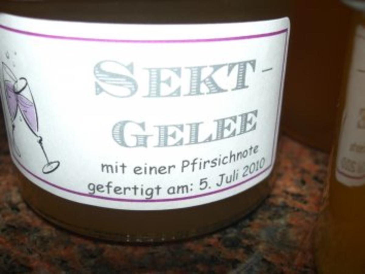 M+G: SEKT - GELEE..... mit Pfirsichnote - Rezept By Rezeptsammlerin