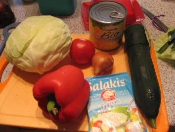 Salat vom Griechen wie ich ihn mir mache - Rezept