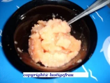 Rezept: CAmpari-Orangensorbet mit Melone CAmpari-Orangensorbet mit Melone - Rezept