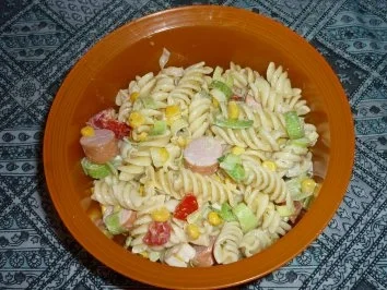 Schneller Nudelsalat - Rezept