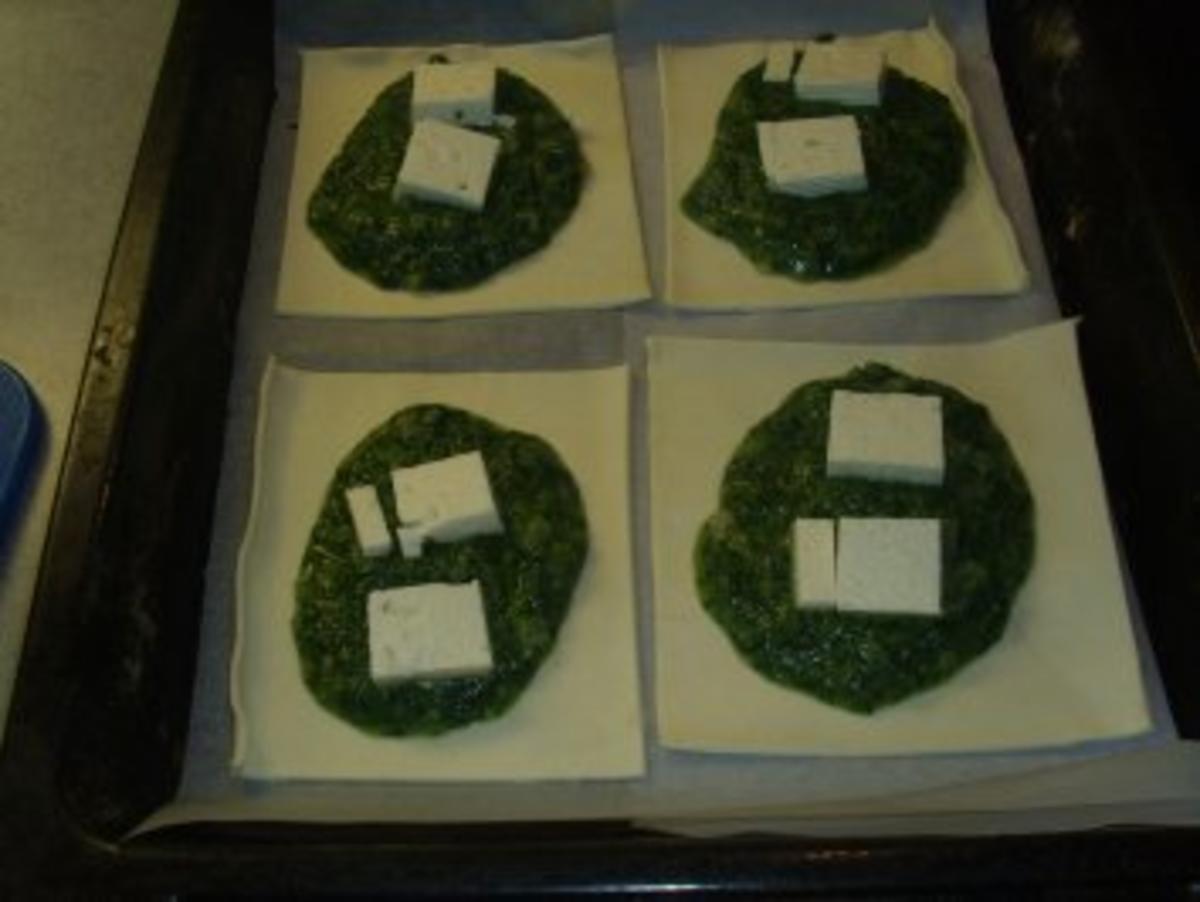 Pikante Kuchen: Blätterteig mit Spinat - Rezept - Bild Nr. 3