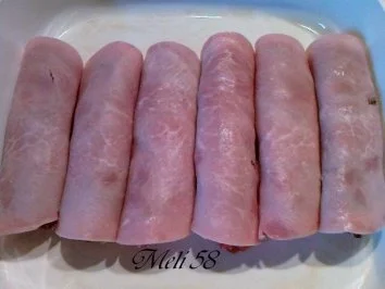 Aufläufe/ Überbackenes: Schinkenröllchen - Rezept - Bild Nr. 3