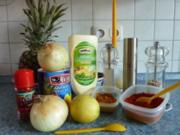 Zwiebelsalat mit Ananas - Rezept