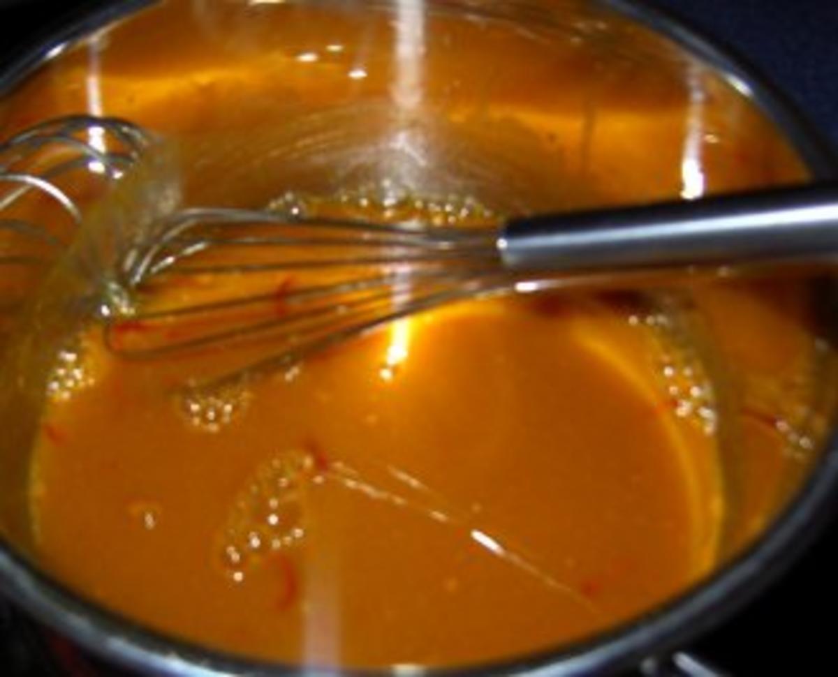 Fischfilet in Aprikosen-Curry-Soße mit Gewürzreis - Rezept - Bild Nr. 7