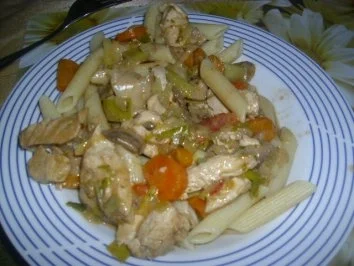 Rezept: Hähnchengeschnetzeltes Mailänder Art Hähnchengeschnetzeltes Mailänder Art - Rezept