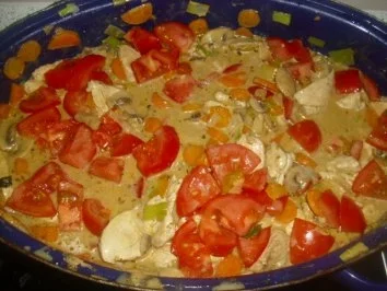 Rezept: Hähnchengeschnetzeltes Mailänder Art Bild Nr. 6 Hähnchengeschnetzeltes Mailänder Art - Rezept - Bild Nr. 6