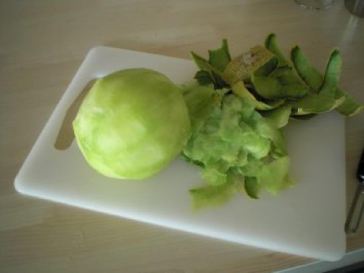 Lavendelkonfierte Melonen mit gebackenem Ziegenkäse - Rezept - Bild Nr. 2
