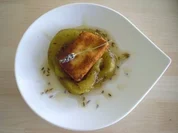 Lavendelkonfierte Melonen mit gebackenem Ziegenkäse - Rezept