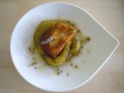 Lavendelkonfierte Melonen mit gebackenem Ziegenkäse - Rezept