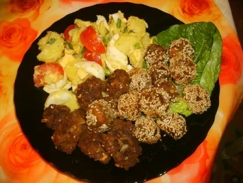 Sesam-Hackfleischbällchen a la Suki - Rezept