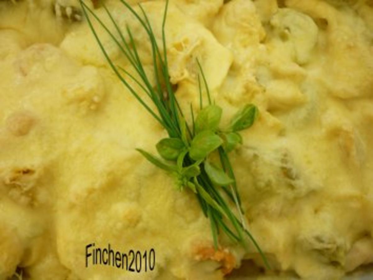 Tortellini-Auflauf "tricolore" mit Filet und Ingwerkäse vom Grill -
Rezept By Finchen2010