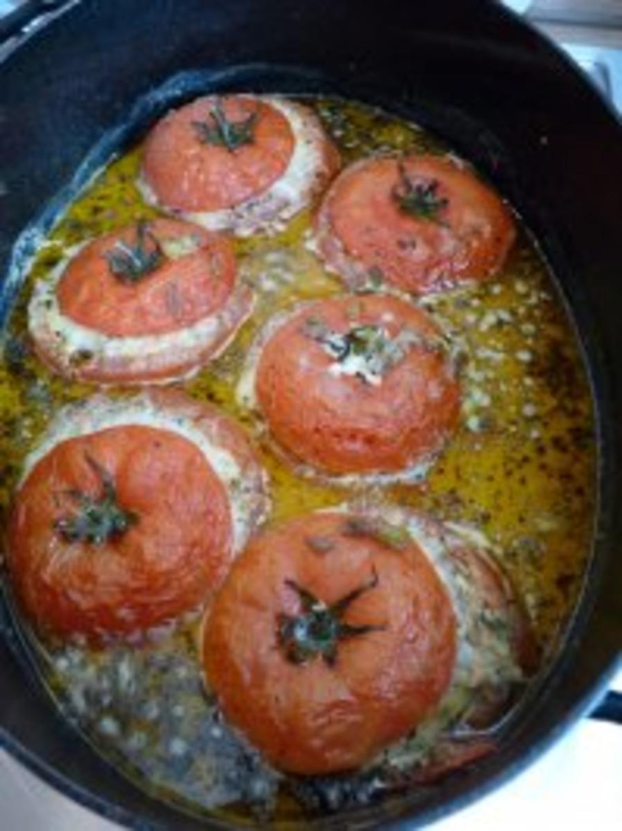 Gefüllte Tomaten mit Hack und Lauch - Rezept - Bild Nr. 2