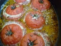 Rezept: Gefüllte Tomaten mit Hack und Lauch Bild Nr. 2 Gefüllte Tomaten mit Hack und Lauch - Rezept - Bild Nr. 2