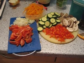 Rezept: Gemüsereste mit Medallion Bild Nr. 2 Gemüsereste mit Medallion - Rezept - Bild Nr. 2