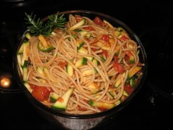 Spaghettisalat - Rezept