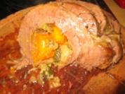Fleisch: Gefüllte, gerollte Rinderbrust... - Rezept